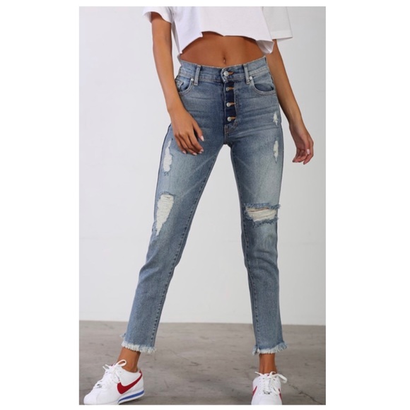 Revice Distressed Skinny Jean - Picture 1 of 9